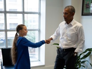 «Εσύ και εγώ είμαστε ομάδα» - Όταν ο Μπαράκ Ομπάμα συνάντησε την Γκρέτα Τούνμπεργκ