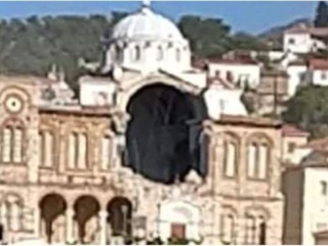 Μεγάλες ζημιές από το σεισμό στη Σάμο - Κατέρρευσε τμήμα ναού στο Καρλόβασι