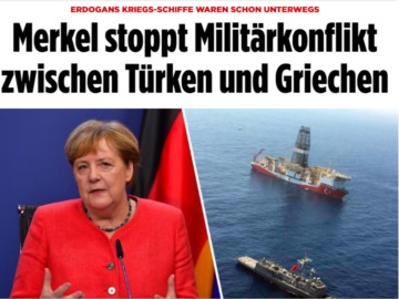 Bild: Η Μέρκελ σταμάτησε τη στρατιωτική σύγκρουση ανάμεσα σε Ελλάδα και Τουρκία 