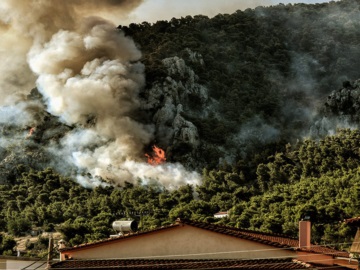 Πυρκαγιά στις Κεχριές: Σε κατάσταση έκτακτης ανάγκης 5 περιοχές του Δήμου Κορινθίων