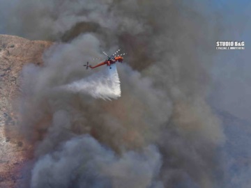 Καταστροφική η πυρκαγιά στις Μυκήνες (φωτογραφίες - βίντεο)