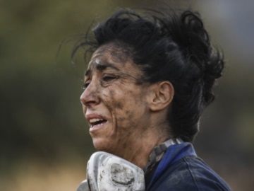 Φωτιά στην Ανάβυσσο: Συγκλονιστικές φωτογραφίες - Η ηρωίδα που έδωσε μάχη με τις φλόγες