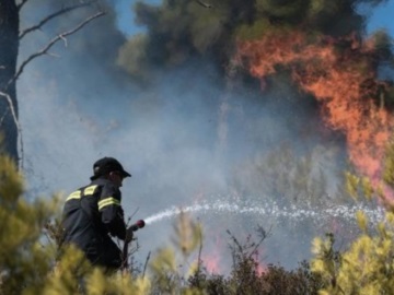 Σε εξέλιξη πυρκαγιά στον Νέο Βουτζά -Σε ύφεση στην Κερατέα