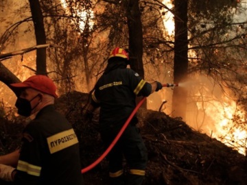 Διάσπαρτες εστίες φωτιάς στη Γορτυνία - Μάχη των πυροσβεστών για να κρατηθούν οι φλόγες μακριά από κατοικημένες περιοχές