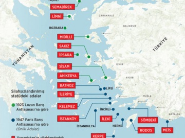 Anadolu: «Αυτά είναι τα νησιά που έχει στρατιωτικοποιήσει η Ελλάδα»