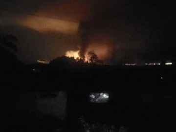 Αεροσκάφος έπεσε στην Καβάλα - Έπιασε φωτιά στον αερα