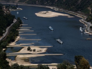 Η ξηρασία και η ανομβρία «στεγνώνουν» τα μεγάλα ποτάμια της Ευρώπης 