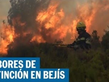 Φλόγες περικύκλωσαν τρένο στην Ισπανία – Έντρομοι προσπάθησαν να διαφύγουν οι επιβάτες (βίντεο)