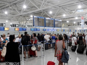 Αυξήθηκε 84,1% η επιβατική κίνηση στον Διεθνή Αερολιμένα Αθηνών