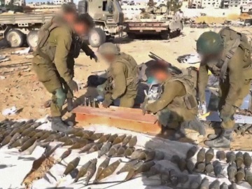 “Μία από τις μεγαλύτερες αποθήκες όπλων” ισχυρίζεται ότι ανακάλυψε ο ισραηλινός στρατός στη Γάζα