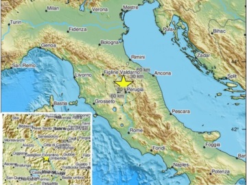 Ιταλία: Σεισμός 4,4 Ρίχτερ βορειοδυτικά της Περούτζια - Δεν αναφέρθηκαν ζημιές ή τραυματίες
