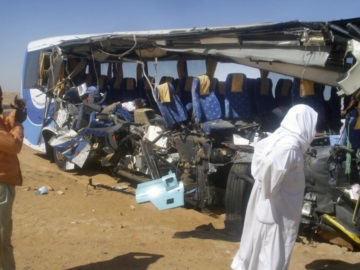Αίγυπτος: Τροχαίο δυστύχημα με 25 νεκρούς και 23 τραυματίες από σύγκρουση λεωφορείου με φορτηγό