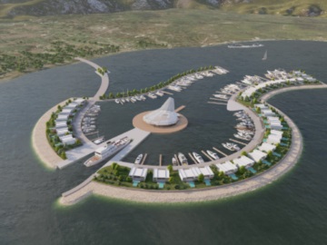Εγκρίσεις για την πλωτή μαρίνα – τεχνητό νησί με κατοικίες στη νότια Κέρκυρα