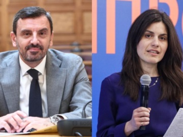Οι δύο νέοι υφυπουργοί: Ιωάννα Λυτρίβη - Ανδρέας Νικολακόπουλος 