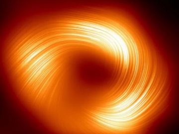 Δείτε για πρώτη φορά το εντυπωσιακό μαγνητικό πεδίο της μαύρης τρύπας στο κέντρο του γαλαξία μας (βίντεο)